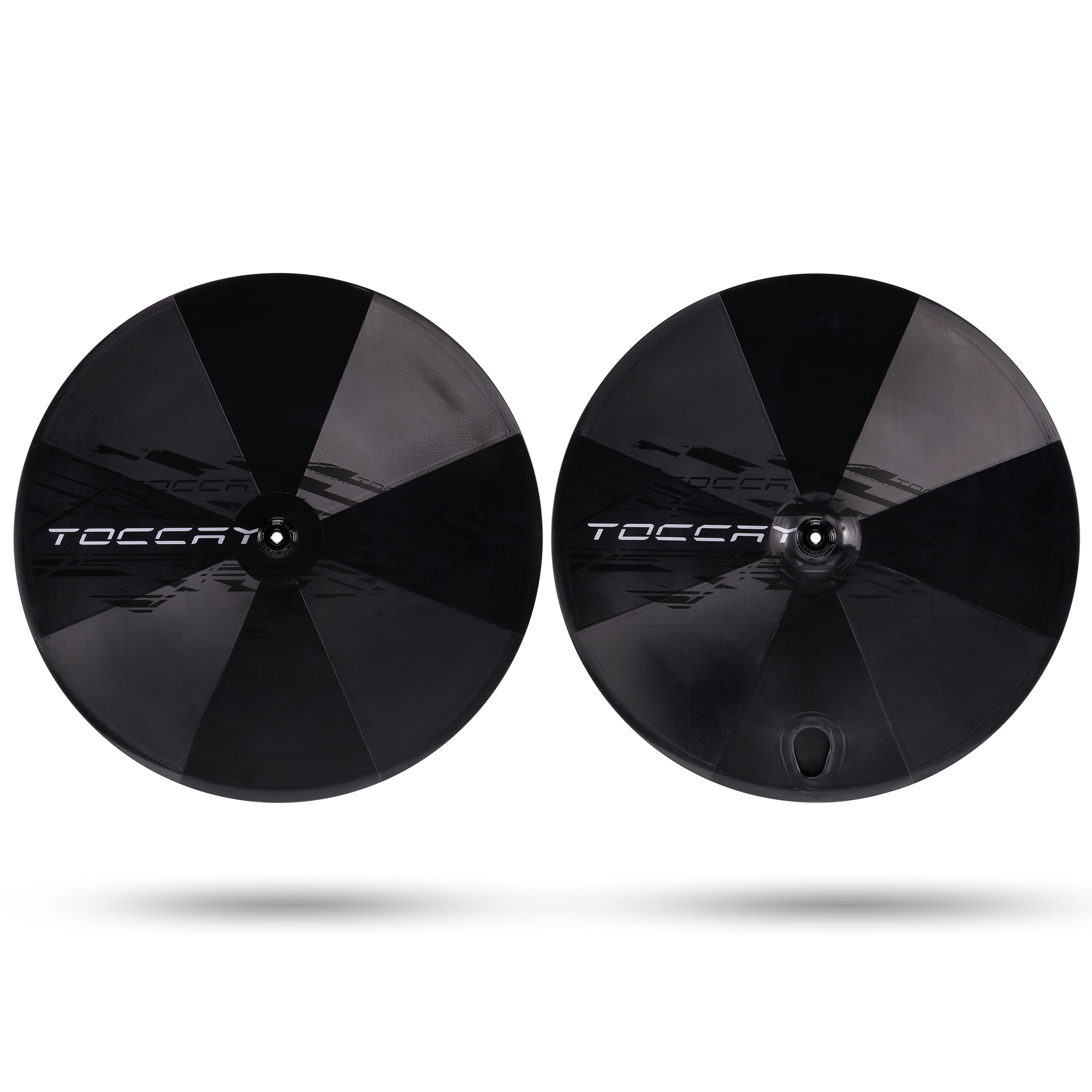 TOCCAY carbon disc rear wheel and tri-spoke front wheel, TT wheelset package
