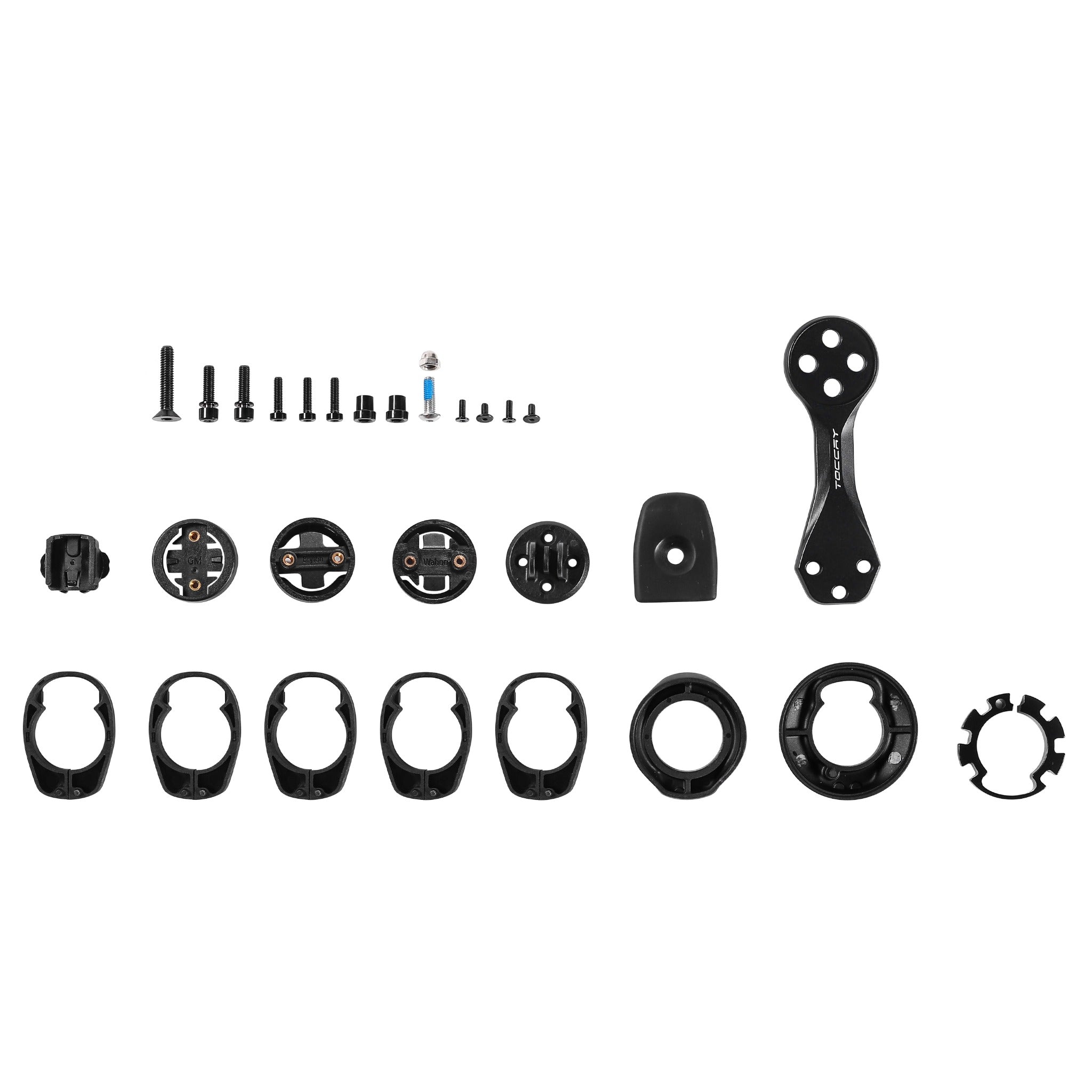 TOCCAY handlebar mount hardware and accessories pictured