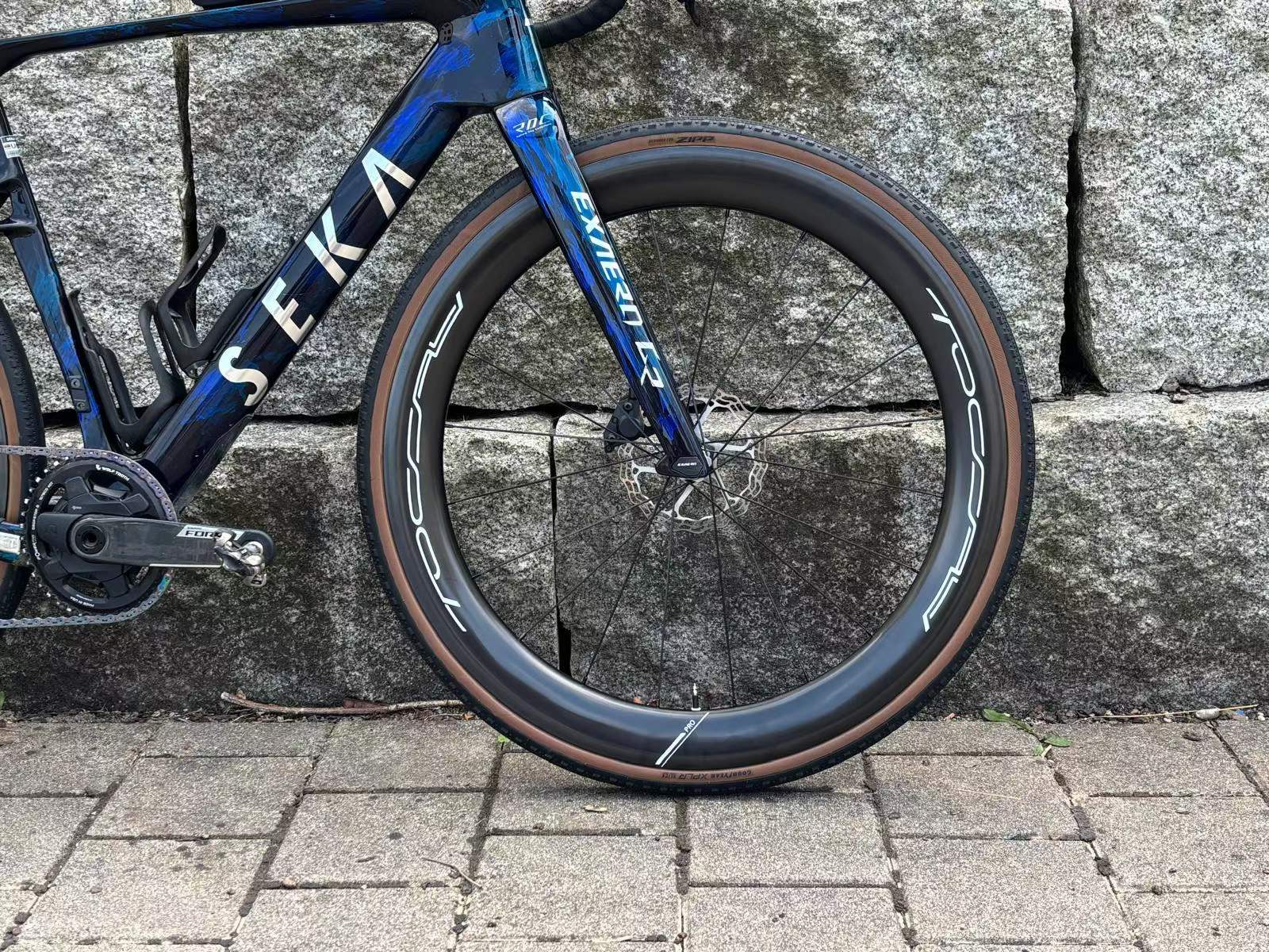 Tomasz racing Strade Bianche Gran Fondo on TOCCAY AERO-60 Ghost CARBON